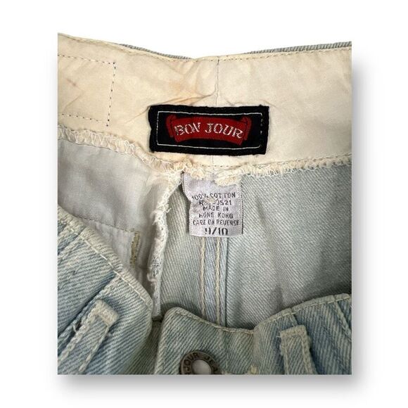 Bon Jour Vintage High Waisted Pleated Jeans Size 9/10 - Picture 5 of 10